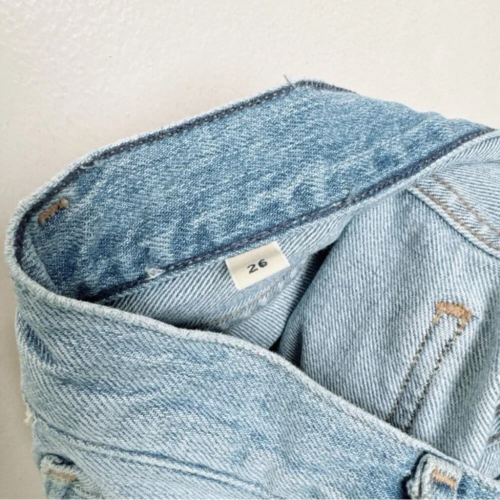 Citizens Of Humanity Womens 26 Distressed Knee Liya High Rise Crop Classic Jeans - Picture 8 of 15